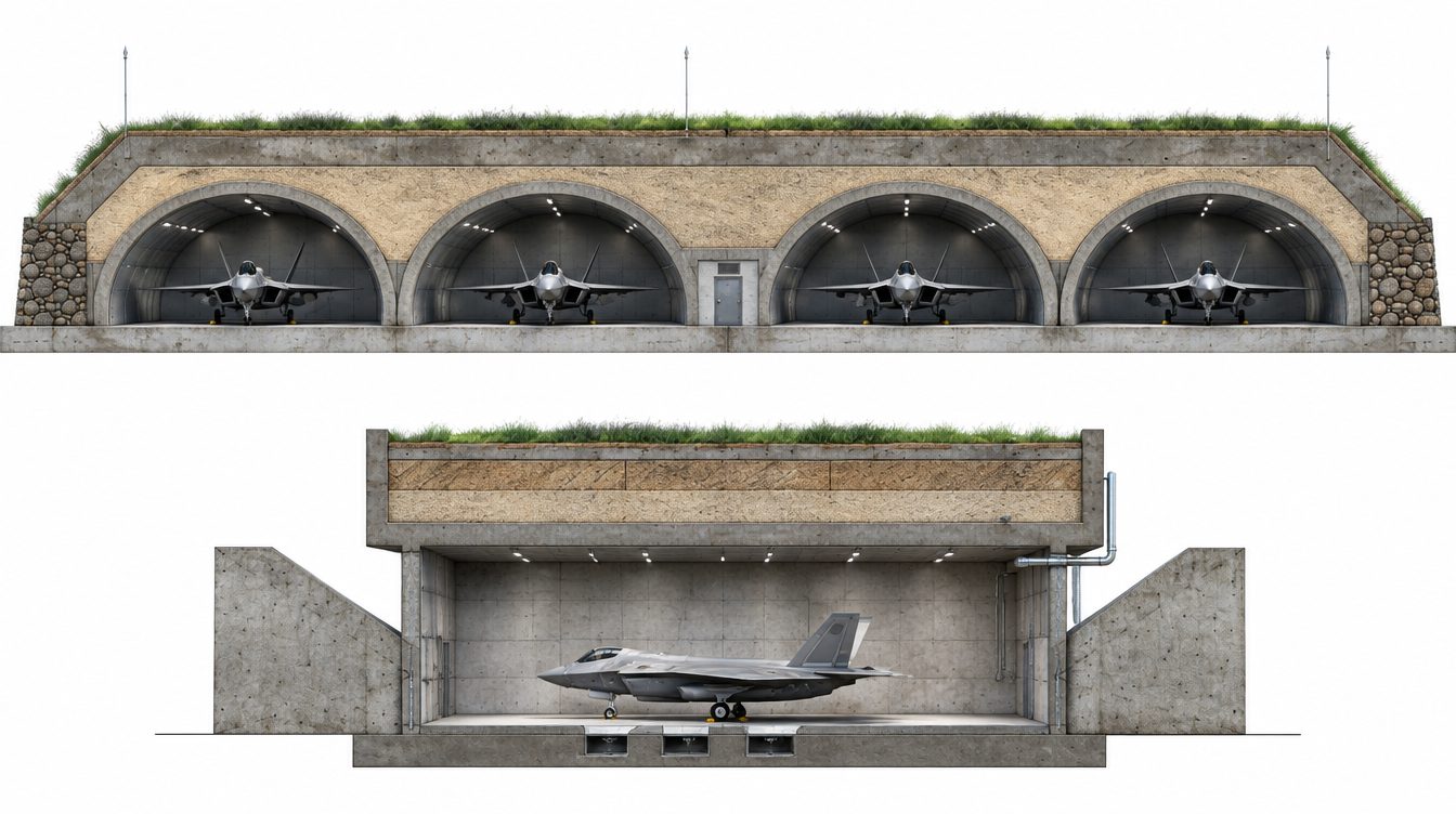 Protective layer concept in shelter sections